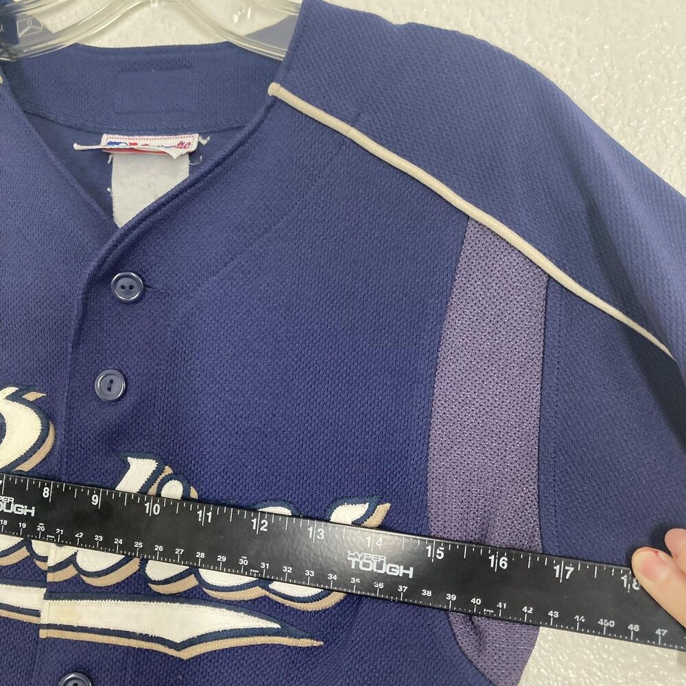 San Diego Padres Jersey Youth 7 Blue MLB Baseball Majestic Authentic Boys - Picture 6 of 13